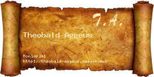 Theobald Aggeus névjegykártya